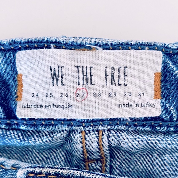 Free People Distressed Denim Mini Skirt - Picture 3 of 3